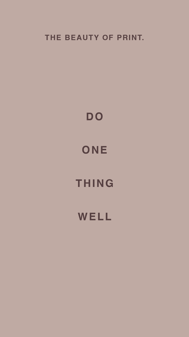 Do One Thing Well List: For Creators.