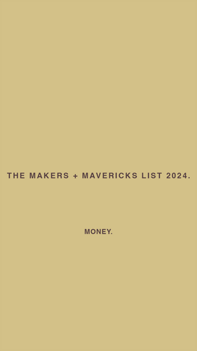 Makers + Mavericks 2024: Money