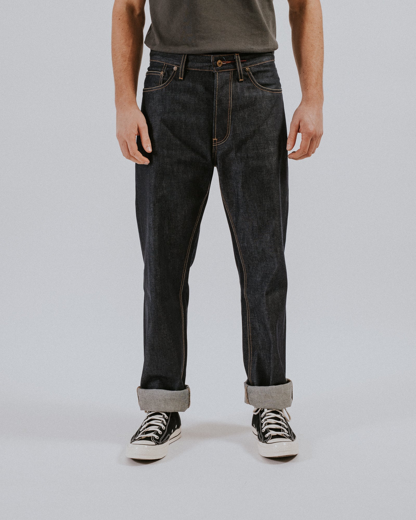 Jeans with jean store belt