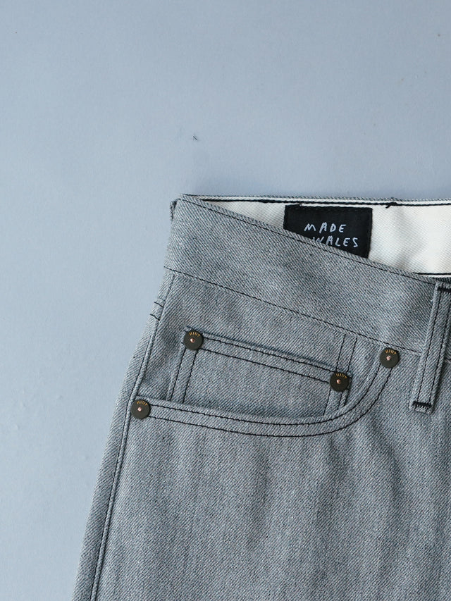 Women Japanese Heather Grey Selvedge