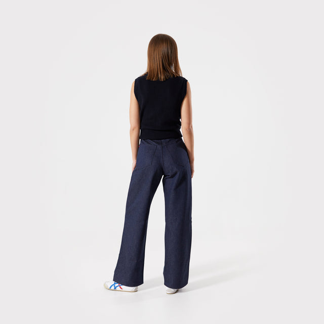 The Valerie - Wide Leg - Ecru Denim.