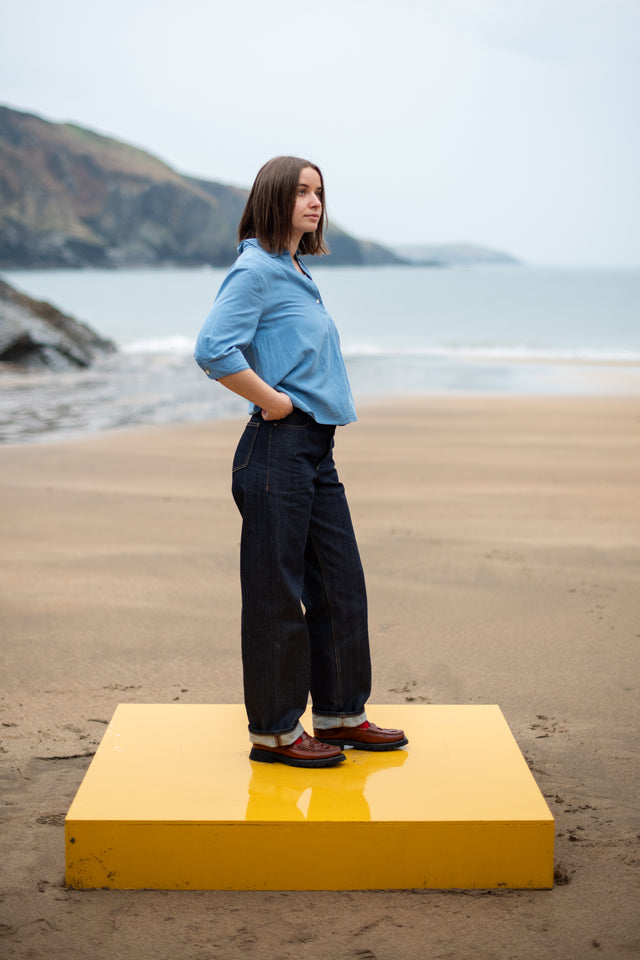 The Aurelia - Wide Straight Fit - Organic Denim.