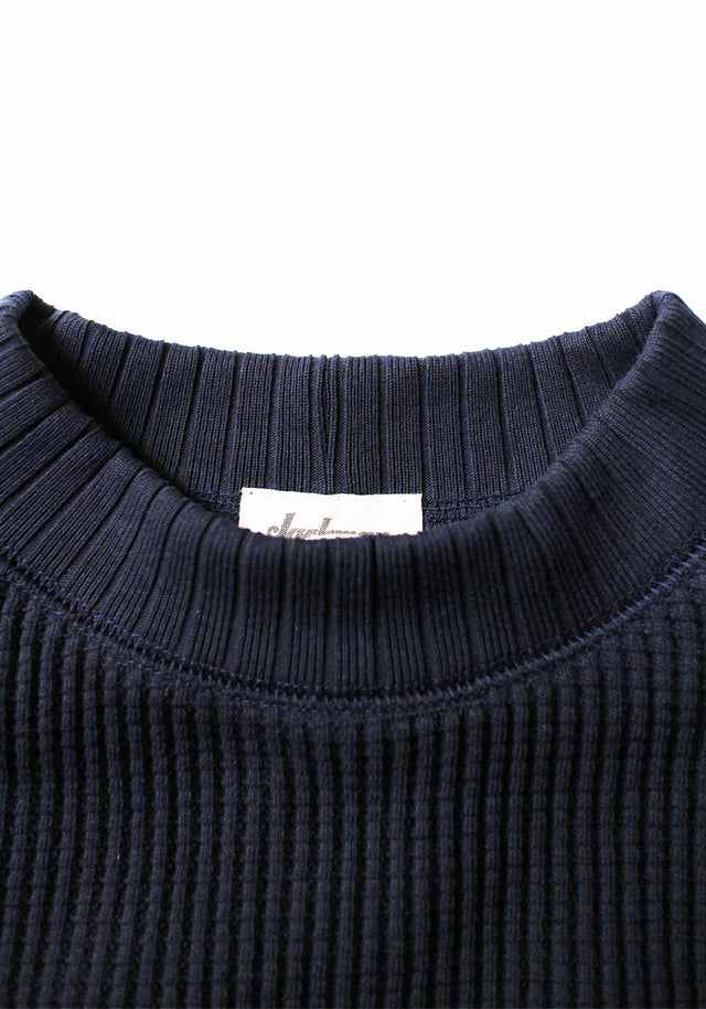 Jackman Waffle Jumper - Dark Navy