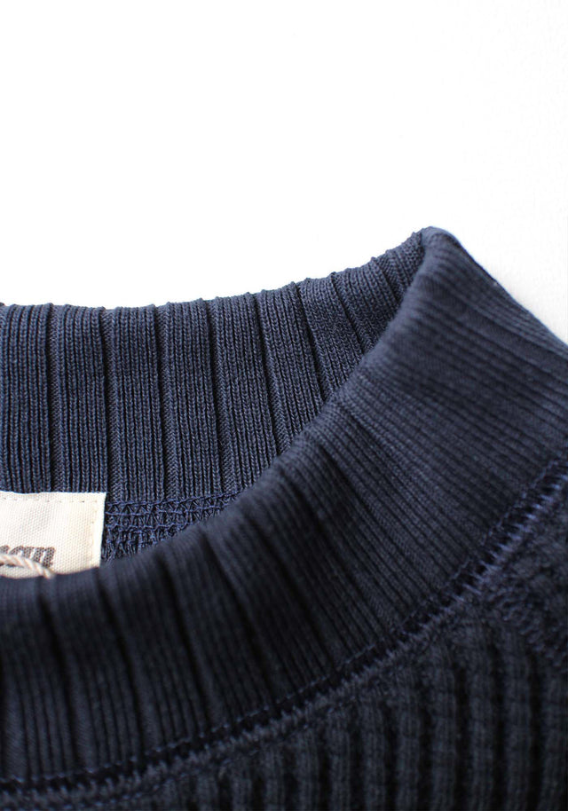 Jackman Waffle Jumper - Dark Navy