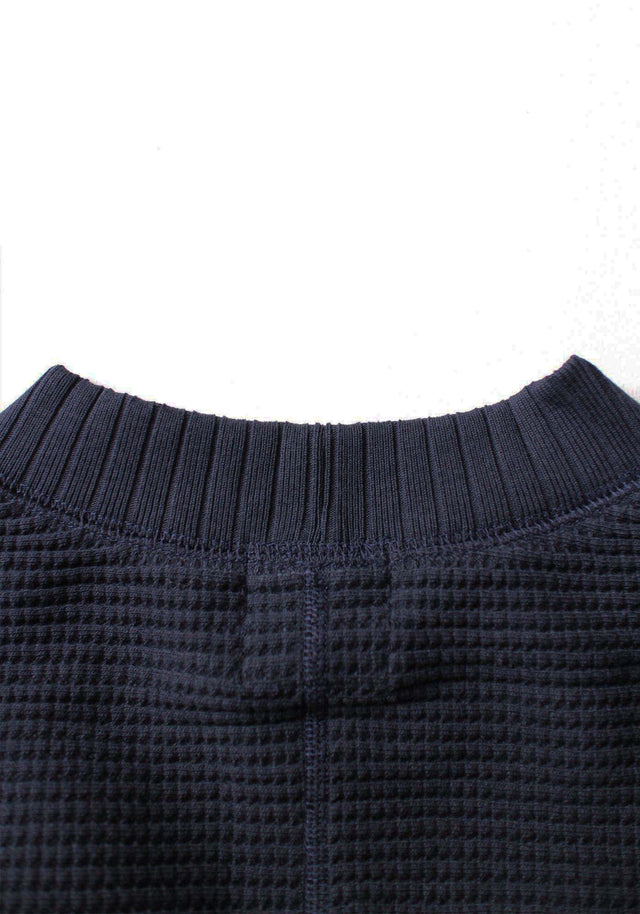 Jackman Waffle Jumper - Dark Navy