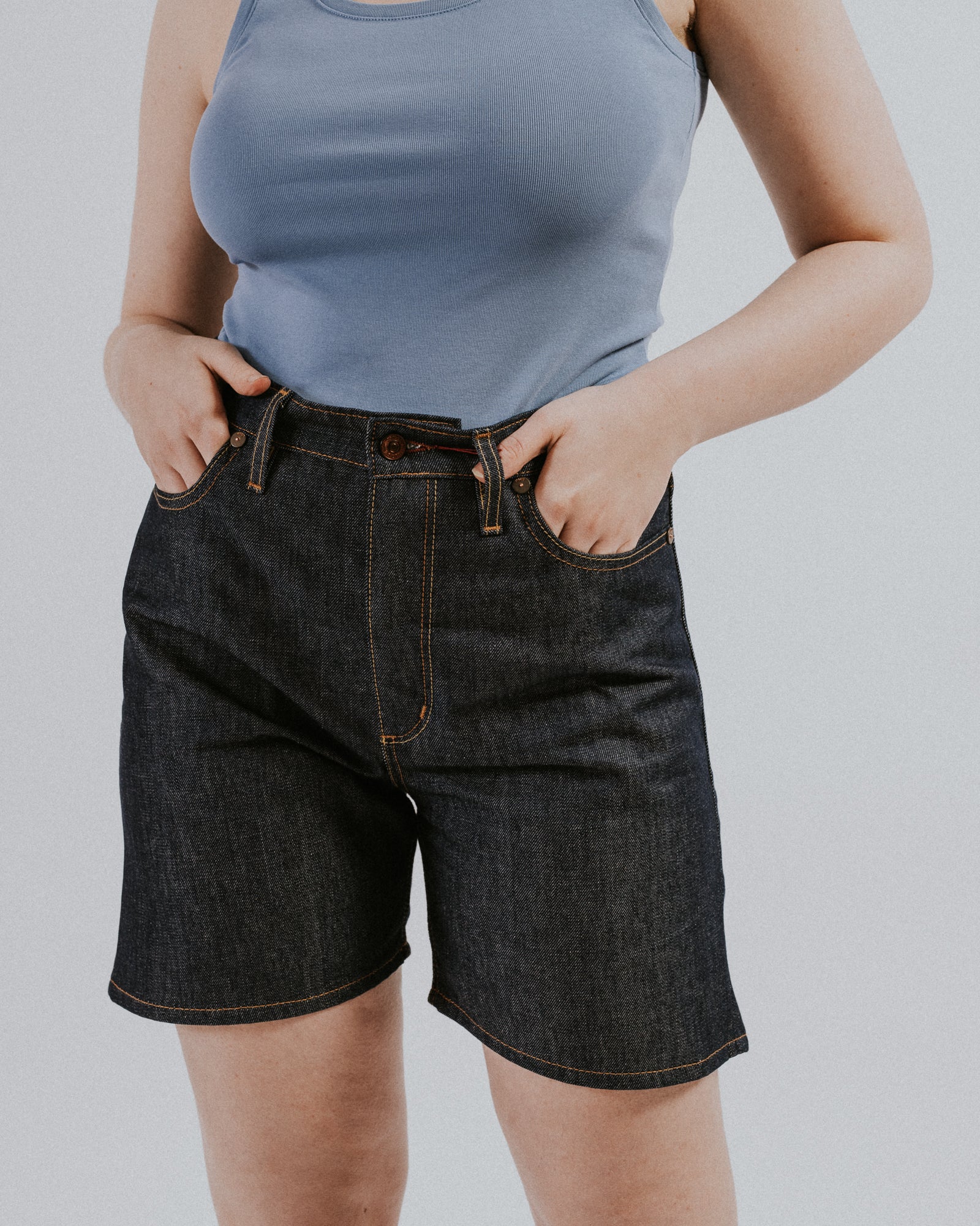 MYTHINKS COTTON WOOL DENIMTROUSER Indigo